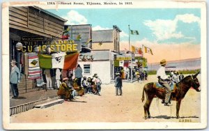 Postcard - Street Scene - Tijuana, Mexico