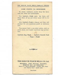 Pamphlet for Ogilvie's Poultry Feeds Assure Your Profits Chickens Canada