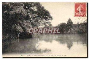 Postcard Old Lyon Park Tete d'Or Lake View