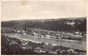 Germany 1932 Passau Total View vintage postcard