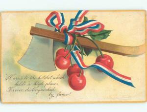 Pre-Linen Patriotic GEORGE WASHINGTON AXE AC0705