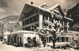 Switzerland Hotel Staubbach Lauterbrunnen Vintage RPPC 03.69