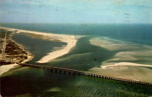 Florida Destin Bridge Aerial View 1967