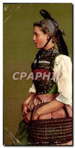 Old Postcard Hallauermadchen kt Schaffhausen Folklore Costume