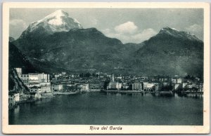 Riva Del Garda Italy Ocean View Mountains and Beaches Postcard