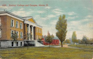 LP91  Akron Ohio Buchtel College and Campus          Postcard 