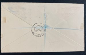 1935 Swaziland Airmail cover to London England King George Jubilee Stamps