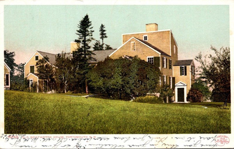 New Hampshire Portsmouth Old Wentworth House 1908 Detroit Publishing