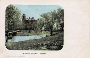 University, Boulder, Colorado, Early Postcard, Unused