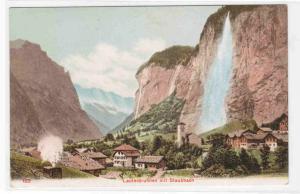 Lauterbruhnen mit Staubbach Switzerland 1910c postcard