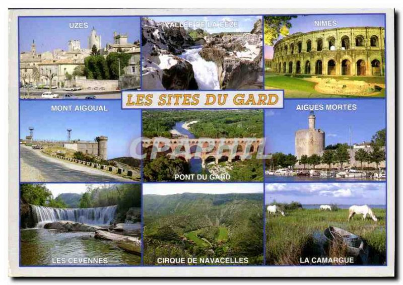 Modern Postcard The Fine Gard Tourist Sites