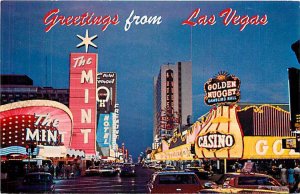 NV, Las Vegas, Nevada, Fremont Street, Night, Fremont Hotel, Western No FS-1367