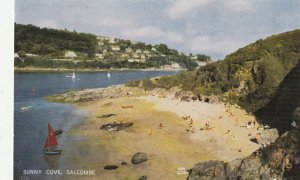 SALCOMBE, SUNNY COVE, Devon - Vintage POSTCARD