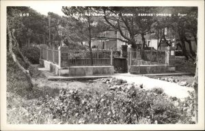 Seaside Oregon OR Lewis and Clark Salt Cairn Real Photo Vintage Postcard