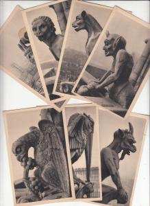 Notre Dame de Paris Chimere chimera chimaeras x 7