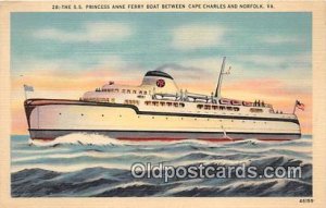 SS Princess Anne Ferry Boat Norfolk, VA USA Ship Unused 