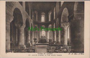 London Postcard - Tower of London, St John's Chapel in The White Tower RS32094