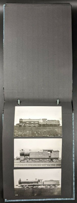 Vintage Album of RP Postcards, All Steam Locomotives, c 1950's. No 2