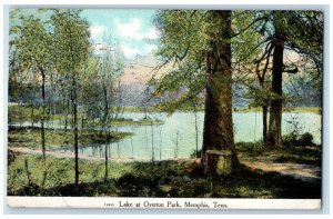 1910 Scenic View Lake Overton Park Memphis Tennessee TN Antique Vintage Postcard 