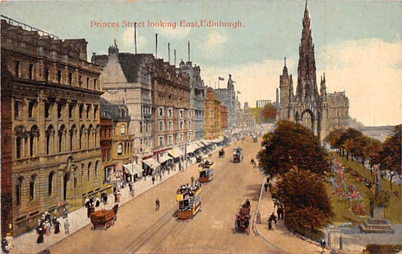 Princes Street Looking East Edinburgh Scotland, UK Unused 