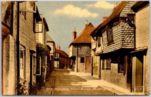 Old Houses Wool Lane Midhurst Sussex England Street View Postcard