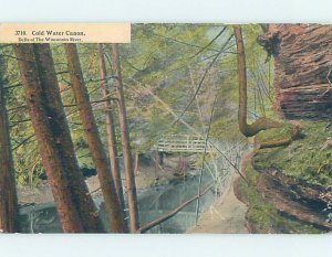 Divided-back NATURE SCENE Wisconsin Dells - Near Baraboo & Portage WI AD7676