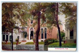 1911 James Whitcomb Riley's Residence Houses Indianapolis Indiana IN Postcard