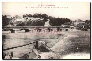 Old Postcard Montrejeau The Bridge And The Top Of The Town