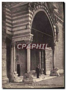 Postcard Old Embrun Porch of the Cathedral