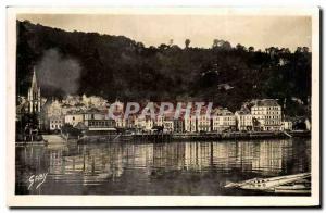 Old Postcard La Bouille Seine Quays