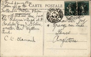 Antique PC Military Cruiser Battleship Le Croiseur Cuirasse Leon Gambetta