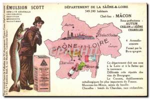 Postcard Old Scott Emulsion Department Saone et Loire Autun Chalon sur Saone ...