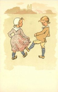 Postcard C-1905 Arts Crafts Children romance artist undivided 23-3119