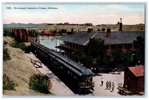 c1950's Overland Limited Passenger Train Station Pond Yuma Arizona AZ Postcard 