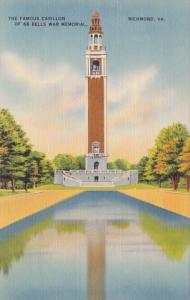 Virginia Richmond The Famous Carillon Of 66 Bells War Memorial
