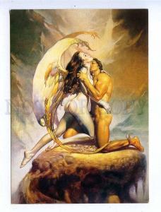 195429 Angel by Boris Vallejo old postcard