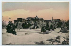 St Francis Health Resort Winter Denville New Jersey handcolored postcard