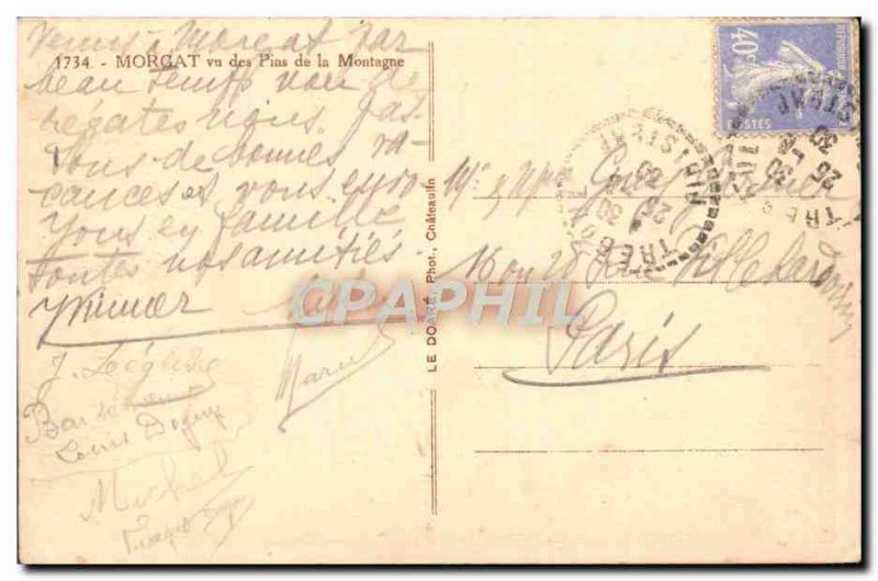 Old Postcard Morgat saw Pine Mountain