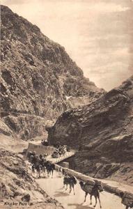 Khyer Pass Pakistan Camel Caravan Birds Eye View Antique Postcard J72292