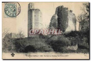 Old Postcard Haute Vienne Ruins of Castle Chalucet