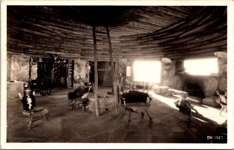 RPPC Observation Room Desert View, Grand Canyon National Park Vtg Postcard V77