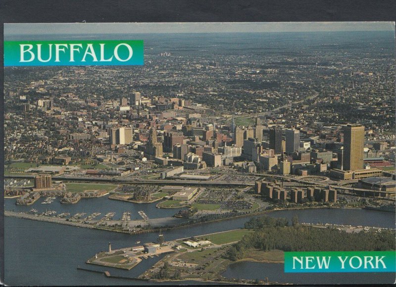 America Postcard - Aerial View of Buffalo, New York    RR3899