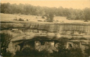 c1910 Postcard; Spruce Tree House Looking Across Canyon, Mesa Verde Ruins CO