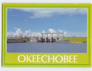 Postcard One of the many locks along the shores of Lake Okeechobee, Florida