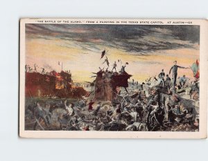 Postcard The Battle Of The Alamo San Antonio Texas USA