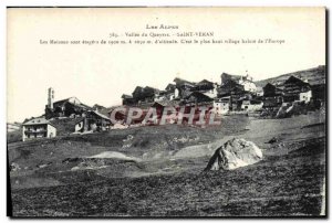 Old Postcard The Alps Vallee Du Queyras Saint Veran