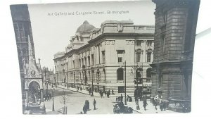 Antique Postcard Art Gallery and Congreve Street Birmingham c1910