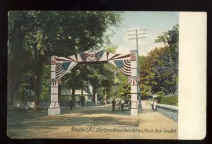 Newport, Rhode Island/RI Postcard, Peace Arch, Tomo Park