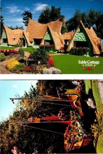 2~4X6 Postcards Victoria, BC Canada  FABLE COTTAGE ESTATE & SHIP OF YOUR DREAMS