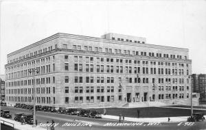 Autos Safety Building 1944 Milwaukee Wisconsin Cook RPPC real Photo 9818